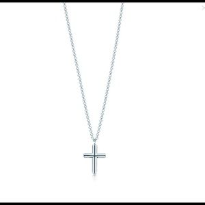 Tiffany & Co. Concave Cross Pendant.